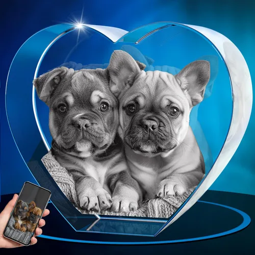 Miniatura 32 de ArtPix 3D Foto de cristal, regalos conmemorativos personalizados para perros con tu propia foto para los amantes de los perros, dueños de mascotas