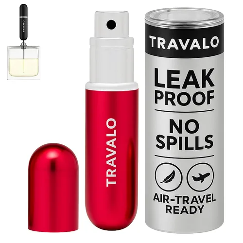 Miniatura 16 de Travalo Atomizador de perfume clásico HD, a prueba de fugas y aprobado por la TSA para viajes en avión, reutilizable, hermético, fácil de llenar