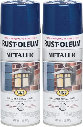 Miniatura 8 de Rust-Oleum 7274830 Pintura en aerosol metálica que detiene la oxidación, 11 oz, latón antiguo