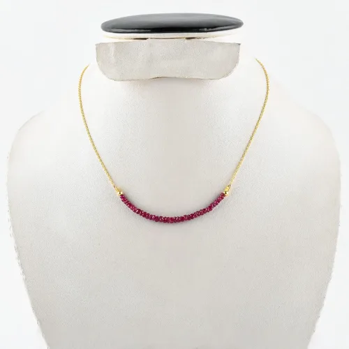 Miniatura 5 de Collar de barra hecho a mano con cuentas naturales para mujer, cristales de piedra natal y piedras curativas, chapado en rodio de plata de ley 925