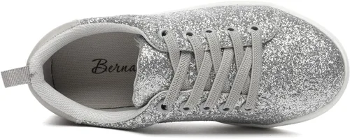 Miniatura 3 de Bernal Zapatos deportivos con purpurina brillante para niñas, zapatos para caminar para niñosniños, zapatos casuales para la escuela