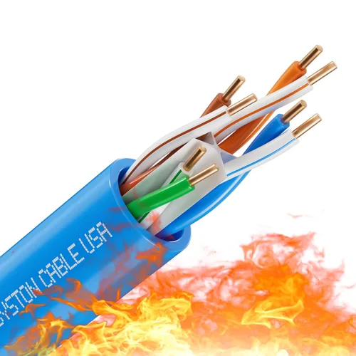 Miniatura 7 de Syston Cable Tech Cat6A+ - Cable Ethernet crudo a granel negro a granel 700 MHz 20 pies 23AWG 4pr par trenzado sin blindaje UTP cobre sólido desnudo