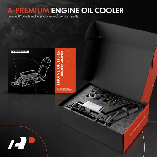 Miniatura 3 de A-Premium Conjunto Adaptador de Carcasa para Filtro de Aceite y Enfriador de Aceite del Motor Compatible con 3.6L 2011-2013 Ram 1500, Jeep Grand