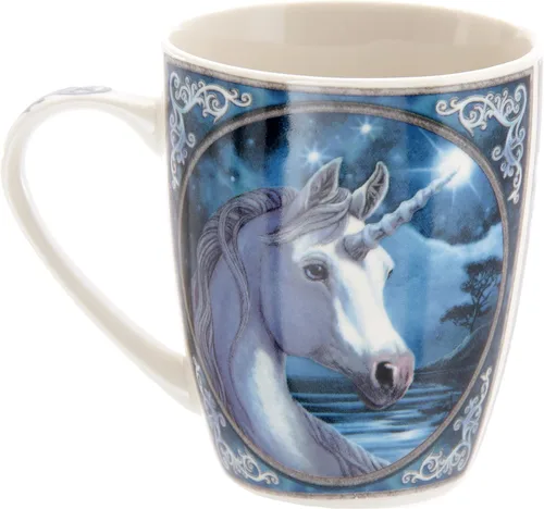 Miniatura 2 de Puckator Modelo de producto de taza de porcelana de hueso de unicornio con licencia Lisa Parker - MULP20 Azul