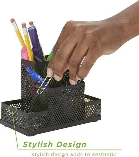 Miniatura 7 de Mind Reader Organizador de escritorio [4 compartimentos, 2 piezas el mismo juego] - Organizador de almacenamiento de suministros y accesorios