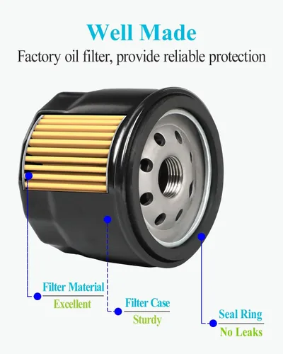 Miniatura 5 de HOODELL Paquete de 4 filtros de aceite 12 050 01-S - Filtro de aceite profesional de fábrica para Kohler Engine Troy Bilt Bronco 12 050 01 1205001-S