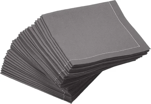 Miniatura 19 de Five Star Napkins Servilletas plegables de algodón para cóctel, bebidas, postres, bares, fiestas, eventos, vacaciones, bodas, fiestas, 8 x 8 Azul