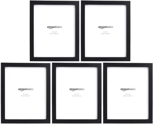 Miniatura 7 de Amazon Basics Marco rectangular para fotos, 6 x 4 pulgadas, paquete de 5, color negro