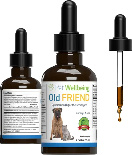 Pet Wellbeing Old Friend for Senior Cats – Apoya la salud del sistema inmunológico, la movilidad de las articulaciones, los niveles de energía