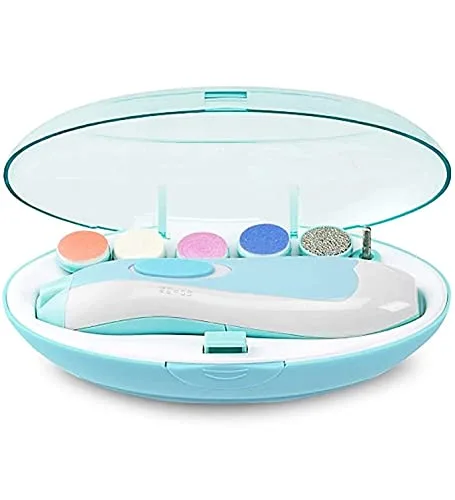 Cortaúñas para bebés, recortadora eléctrica segura para el cuidado de uñas de los dedos de los pies y las uñas de recién nacidos, herramientas de