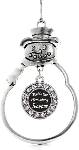 Miniatura 232 de Inspired Silver - Roller Queen - Adorno de Navidad plateado - Adorno circular para árbol de Navidad con circonita cúbica - Decoración colgante