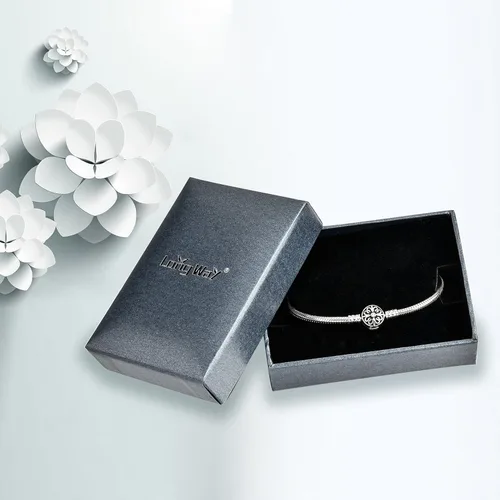 Miniatura 7 de Long Way Pulsera de plata de ley 925 con cadena de serpiente para adolescentes y mujeres