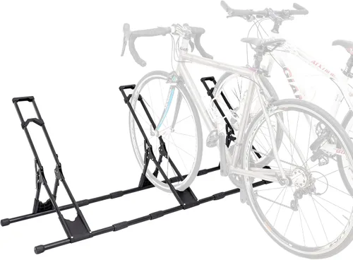 Miniatura 9 de RELIANCER Soporte de almacenamiento ajustable para bicicletas, estante de estacionamiento para bicicletas, soporte de rueda de bicicleta estable