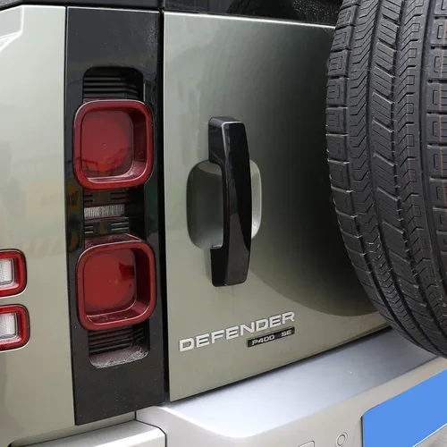Miniatura 4 de ABS Car Exterior Door Grab Manijas Cubierta para Land Rover Defender 110 2020 Accesorios de coche (negro)