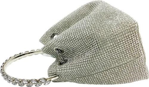 Miniatura 3 de Bolsas de diamantes de imitación para mujer, bolso de mano con lentejuelas brillantes, bolso de noche para boda, cóctel, graduación, fiesta, club