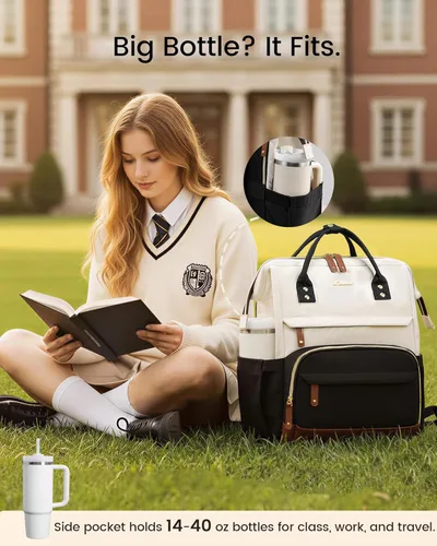 Miniatura 2 de LOVEVOOK Mochila para laptop para mujer, 15,6 pulg.