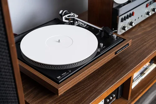Miniatura 9 de Break Tradition Tapete acrílico para tocadiscos – Accesorios de discos de vinilo para tocadiscos LP – Alfombrilla giratoria premium para reducir