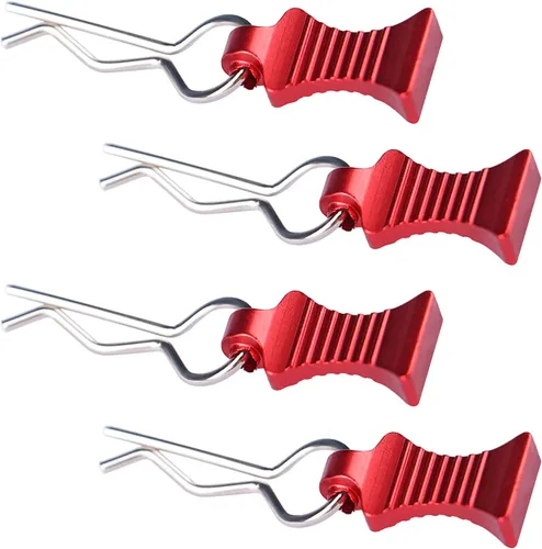 Miniatura 6 de AIMROCK Clips de cuerpo RC R Pins 30 grados ángulo RC Clips con pestañas de tracción para 1/10 1/12 Traxxas Arrma Axial Losi HPI RC Car Crawler Azul