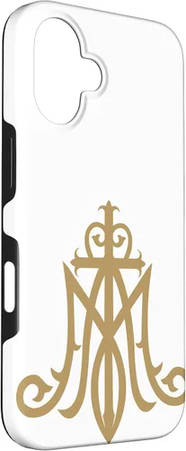 Miniatura 3 de Funda católica con monograma para iPhone 16 Virgin Mary Insignia Ave Maria