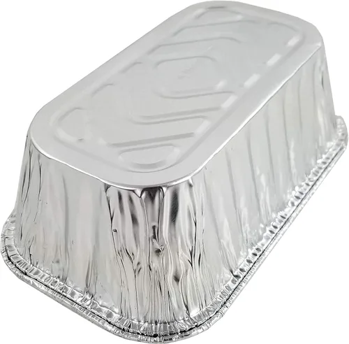 Miniatura 6 de Handi-Foil 1 libra de papel de aluminio mini-hollín/molde para pan – latas desechables (paquete de 25)