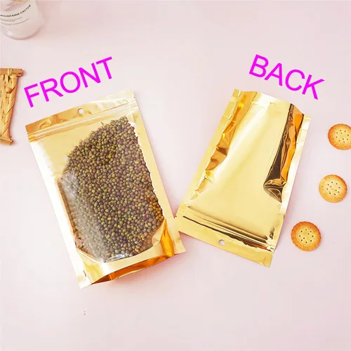 Miniatura 3 de Paquete de 100 bolsas a prueba de olores con ventana frontal transparente, 4 x 6 pulgadas, bolsas resellables de almacenamiento de alimentos, bolsas