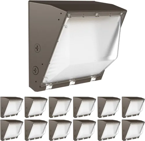 Miniatura 8 de Sunco - Paquete de 3 unidades de 60 W LED de pared para exteriores, industrial, regulable, impermeable, grado comercial, almacén de seguridad súper