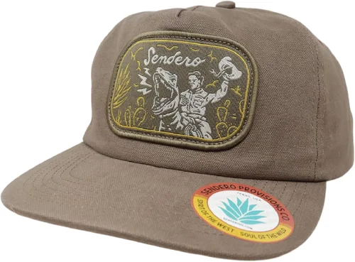 Miniatura 5 de Sendero Provisions Co. Velociwrangler Gorra ajustable con parche de etiqueta tejida (marrón) - Talla única, Marrón