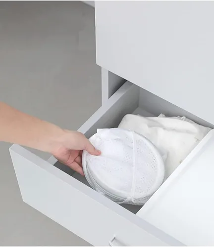 Miniatura 6 de Cesta de lavandería emergente, cesta plegable de malla para ropa de los niños, para dormitorio universitario o para viajar, cesta de lavandería