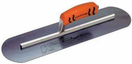 Miniatura 2 de Kraft Tool CF471PF Paleta redonda de acero azul con mango ProForm, 14 x 3 pulgadas
