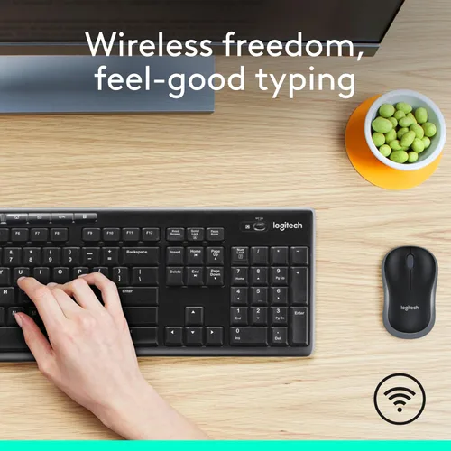 Miniatura 2 de Logitech MK270 - Combo de teclado y mouse inalámbrico para Windows, 2.4 GHz, 8 teclas multimedia, PC, portátil, teclado inalámbrico y mouse compacto
