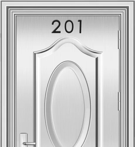 Miniatura 5 de Números de buzón autoadhesivos, calcomanías de número de dirección de puerta para oficina, efecto 3D elevado, cromado