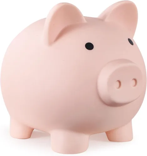 Miniatura 14 de PJDRLLC Alcancía, Banco de Dinero de Plástico Irrompible, Alcancía para Niñas y Niños, Alcancías de Tamaño Mediano, Regalos Prácticos para Azul