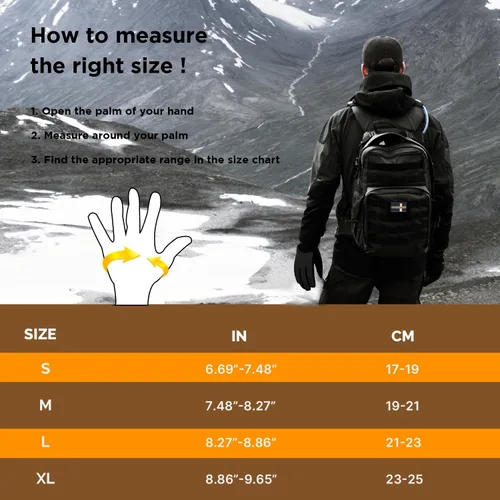 Miniatura 8 de LIFECT Guantes de invierno, guantes para clima frío, guantes cálidos para hombres y mujeres, guantes antideslizantes para pantalla táctil