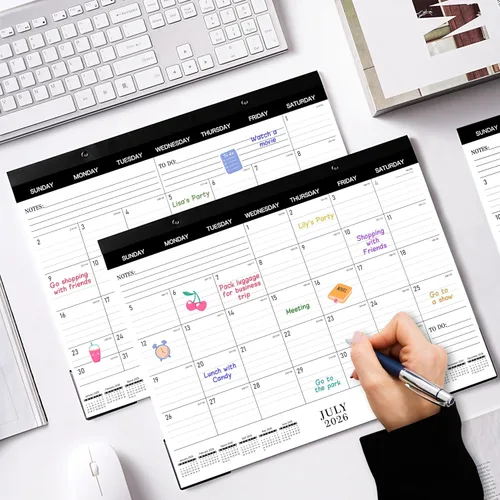 Miniatura 9 de Calendario de escritorio 2026, enero de 2026, diciembre de 2026, calendario de escritorio/pared de 12 meses, 15 x 12 pulgadas, papel grueso