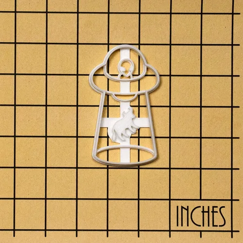 Miniatura 4 de Cortador de galletas UFO Cow Abduction, 1 pieza - Bakerlogy
