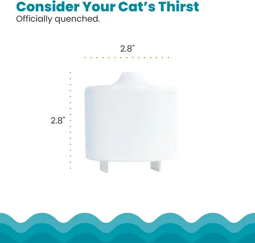 Miniatura 5 de Catstages Filtro de repuesto para fuente de gato, sistema de filtración 5 en 1 de alta calidad para fuentes de agua para gatos, carbón activado