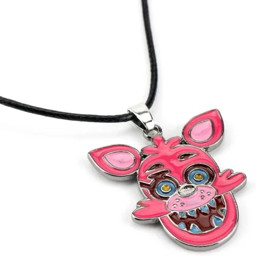 FNAF - Insignia de seguridad de metal colgante de Freddy Fazbear Chica Bonnie Five Nights at Freddy Cosplay Uniforme Alfileres de seguridad e