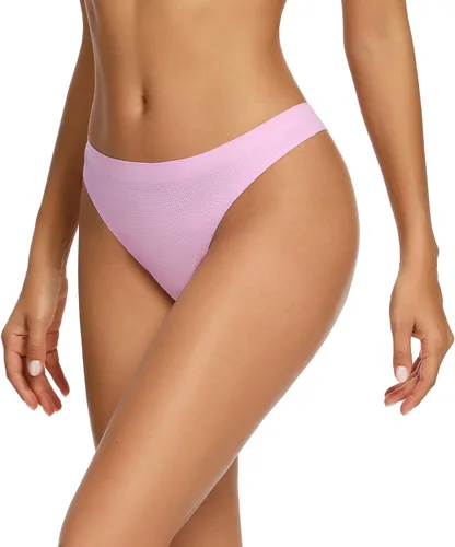 Miniatura 3 de voenxe - Paquete de 5 - 10tangas sin costuras para mujer, ropa interior discreta