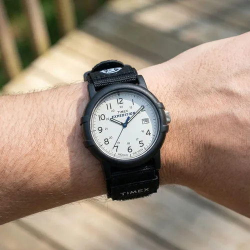 Miniatura 2 de Timex Men's Expedition Camper Nylon/Leather Strap Watch