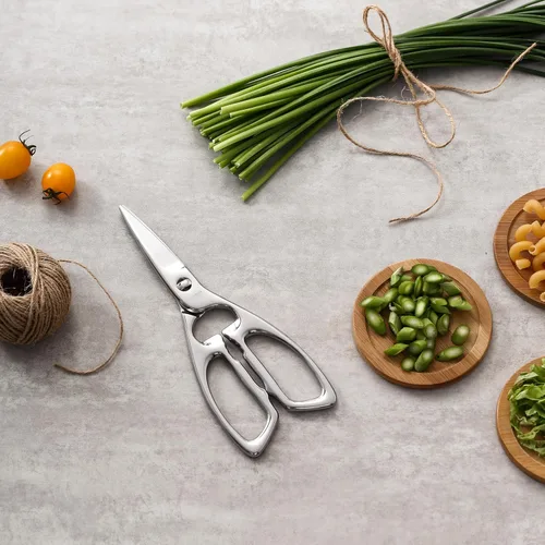 Miniatura 5 de LIVINGO Tijeras de Cocina de Servicio Pesado - Tijeras Multiusos Multifuncionales Aptas para Lavavajillas de Acero Inoxidable Forjado Desmontables