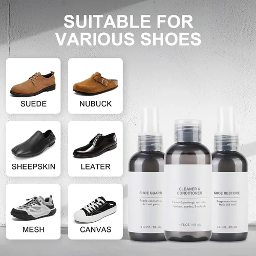 Miniatura 7 de Kit de limpieza de zapatos de gamuza y nobuk para zapatos impermeable, protector de zapatos para zapatos de gamuza, compatible con birkenstock, kit