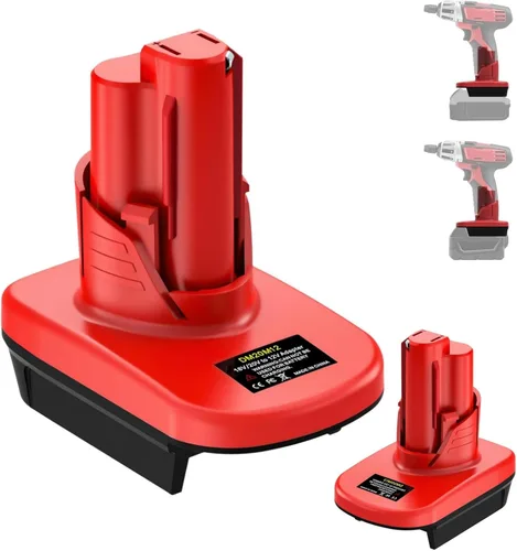 Miniatura 13 de MIL18DL para Milwaukee a adaptador de batería Dewalt, conversión para batería Milwaukee M18 de 18 V a para herramientas eléctricas Dewalt 20 V