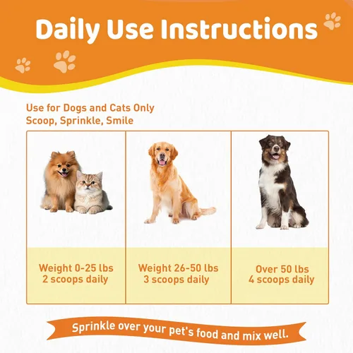 Miniatura 5 de Polvo de limpieza de dientes de perro – Polvo dental natural para perros – Ambientador suave del aliento de perro, removedor de placa de perro