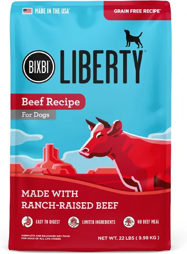 Miniatura 11 de BIXBI Liberty - Alimento seco para perros sin granos, receta de cordero, 11 libras, carne fresca, sin harina de carne, sin rellenos para una fácil