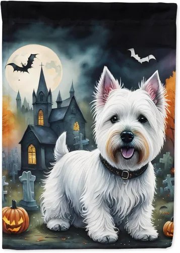 Miniatura 39 de Caroline's Treasures DAC2011GF - Bandera decorativa para jardín de Halloween con diseño de beagle para jardín, jardín, jardín, jardín, multicolor