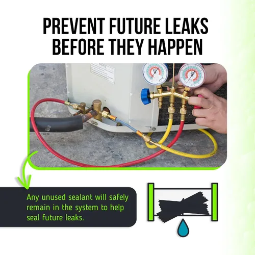 Miniatura 4 de Sellador de fugas refrigerante Leak Saver Direct Inject para sistemas pequeños Sellador de fugas AC para la mayoría de los sistemas HVAC de hasta