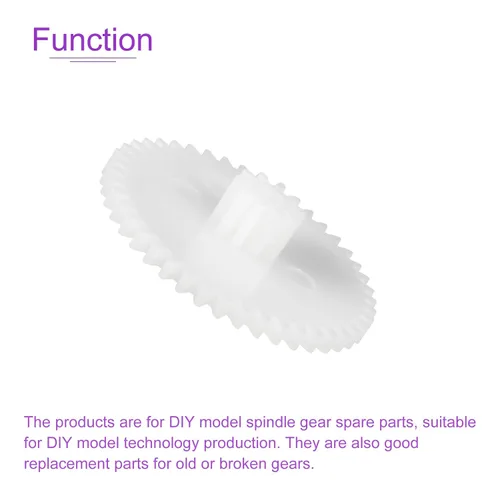 Miniatura 4 de DMiotech Paquete de 10 engranajes de plástico de 40 dientes, modelo 40102B, engranajes helicoidales de plástico para automóviles de bricolaje