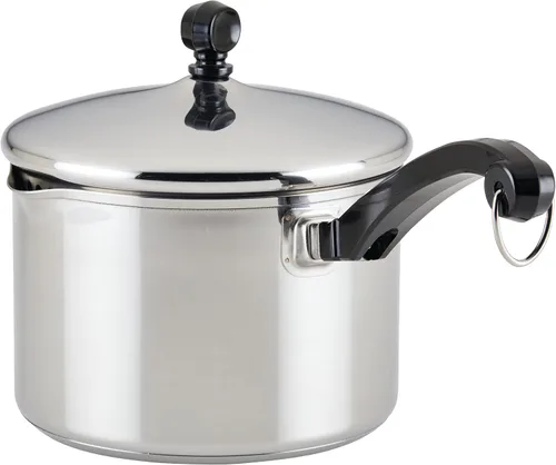 Miniatura 10 de Farberware Cacerola Clásica de Acero Inoxidable con Tapa Coladora de 3 Cuartos - Plateado