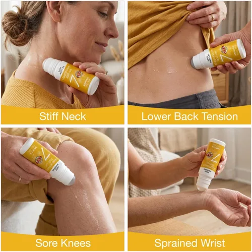 Miniatura 4 de Seven Minerals Arnica de magnesio Roll On Stick – Relajante muscular totalmente natural para dolores musculares, dolor de espalda y calambres