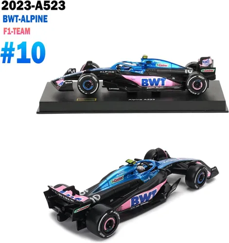 Miniatura 2 de HTLNUZD Bburag 1/43 2023 F1 Team A523#10 P.Gasly - Modelo de coche de carreras para adultos BWT-Alpine DieCast de aleación para adultos